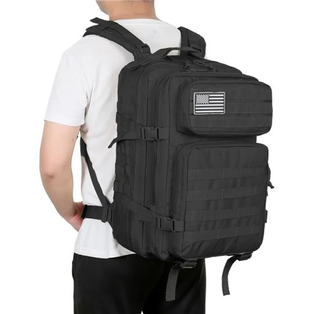 45L Military Tactical Backpacks Molle Army Pack Hiking Trekking Rucksack
